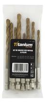 Kit Broca Aço Carbono 13 Peças Titanium Kit Broca Aço Carbono 13 Peças Titanium