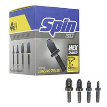 Kit broca alargador (4 pcs) s4000 1/4 3/8 1/2 5/8 - Spin