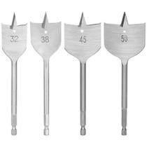 Kit Broca Chata P/ Madeira Vários Tamanhos 4 Un - Mtx Kit Broca Chata P/ Madeira Vários Tamanhos 4 Un - Mtx