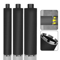 Kit Broca Coroa Diamantada Perfuratriz 56mm 83mm 109mm Profundidade 450mm