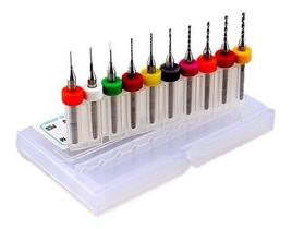 KIT BROCA PARA CNC MICRO RETIFICA 0.3mm 1.2mm KIT C/ 10 PECAS KIT BROCA PARA CNC MICRO RETIFICA 0.3mm 1.2mm KIT C/ 10 PECAS