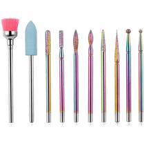Kit Broca Ponta Escova Unha Manicure 10 Peças Micro Retifica