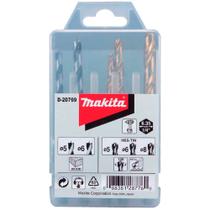 Kit broca Sextavado 1/4 5 Peças Madeira e Aço 5 a 8mm - D-20769 - MAKITA Kit broca Sextavado 1/4 5 Peças Madeira e Aço 5 a 8mm - D-20769 - MAKITA