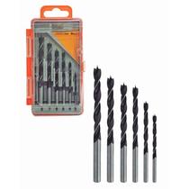 Kit brocas 3 pontas para madeira 6 peças - bfh1615 - bestfer Kit brocas 3 pontas para madeira 6 peças - bfh1615 - bestfer