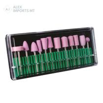 Kit Brocas c/ 13 unid Porcelana Polir Micromotor Lixadeira Kit Brocas c/ 13 unid Porcelana Polir Micromotor Lixadeira