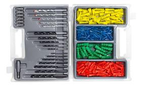 Kit brocas e buchas 300 pecas - titanium
