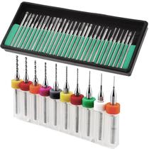 Kit Brocas E Pontas Diamantadas 40 Peças Para Micro Retífica