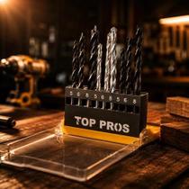 Kit Brocas Madeira e Metal 9 Peças 5mm 6mm 8mm Furadeira Versátil para Projetos Domésticos e Profissionais