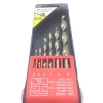 Kit Brocas P/metal Jogo 6 Peças HSS Helicoidal C/ Estojo Schulz Kit Brocas P/metal Jogo 6 Peças HSS Helicoidal C/ Estojo Schulz