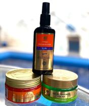 Kit Bronze Completo - Óleo Bronzeador, Parafina Bronzeadora de Cenoura e Gel Pós-sol