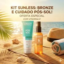 Kit Bronzeado Perfeito Sunless Óleo Bronzeador + Pós Sol Calmante