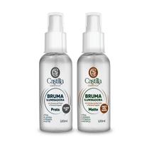 Kit - Brumas Castilla Iluminadora 120mL Hidrata, Fixa e Ilumina com Aloe, Pitaya ou Pêssego