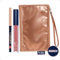 Kit Bruna Tavares Bt: Batom Líquido Victoria e Lapiseira Labial Rose Brown + Mimo Necessaire