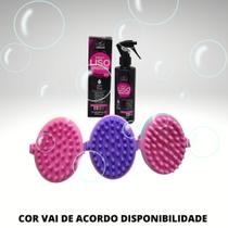 Kit Brush Massageadora Crescimento Capilar+ Protetor Termico