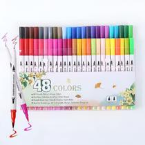 Kit Brush Pen Cores Canetas Coloridas com Ponta Fina e Pincel para Lettering, Arte e Uso Escolar Kit Brush Pen Cores Canetas Coloridas com Ponta Fina e Pincel para Lettering, Arte e Uso Escolar