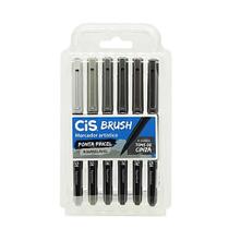 Kit Brush Pen Marcador Artístico Ponta pincel Aquarelável - Cis / WX Gift