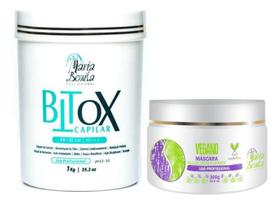 Kit Btox Alisamento Escova Maria Bonita Hidratação Suave 1.3