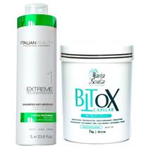 Kit Btox Detok Alisamento E Shampoo Antiresiduos Tratamento Capilar Kit Btox Detok Alisamento E Shampoo Antiresiduos Tratamento Capilar
