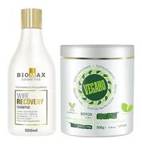 Kit Btox Redutor De Volume Selagem Alisamento Orgânico Liss