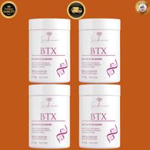 KIT BTX Capilar 1kg Tratamento Profundo Anti Frizz Liso Espetacular Alisa 100% Fio terapia