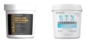 Kit Btx Power Brilho 1 Kg + Botox Orgânico 1 Kg For Beauty