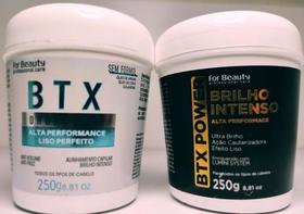 Kit Btx Power Brilho 250gr + Botox Orgânico 250gr For Beauty