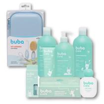 Kit Buba Care: Shampoo, Condicionador, Sabonete, Hidratante, Colônia e Pomada com Estojo