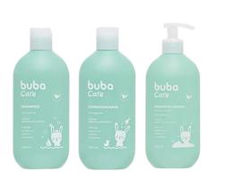 kit Buba Care Vegano Sem Lágrimas Shampoo Condicionador Sabonete Líquido 400ml