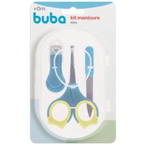 Kit Buba Manicure Higiene Cortar Unhas Bebê Azul 6140 - Buba