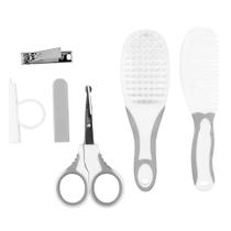 Kit Buba para Cuidados do Bebê com Cortador de Unha, Tesourinha, Escova e Pente de Cabelo