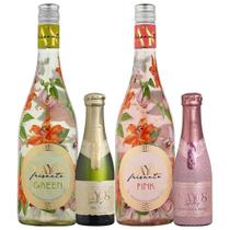 Kit Bubbles Celebration 2 Frisantes 2 Mini Espumantes Brinde, Celebre e Compartilhe