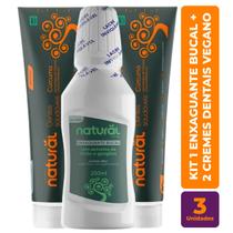 Kit Bucal Natural Vegano Cúrcuma Enxaguante e Creme Dental Kit Bucal Natural Vegano Cúrcuma Enxaguante e Creme Dental