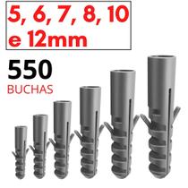 Kit Bucha 5 6 7 8 10 12 Parede 400 Peças Kit Buchas 5Mm 6Mm