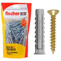 Kit Bucha De Nylon Sx 6mm Fischer C Aba E Parafuso 20 Peças Kit Bucha De Nylon Sx 6mm Fischer C Aba E Parafuso 20 Peças