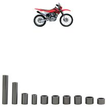 Kit Bucha Garfo Pro Link CRF 230F 2007 2008 2009 2010 2011 2012 2013 2014 2015 2016 2017 2018 A 2019 10 Peças