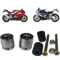 Kit Bucha P/ Guidão Oco + Par De Pesos De Guidão S1000 Rr Cromado