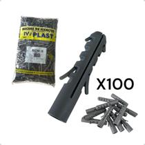 Kit Bucha Plástica 10mm Alvenaria Fixação Segura Durável Kit 10/ 20/ 30/ 40/ 50 / 60 / 70 / 80 / 90 / 100 Un