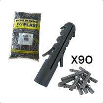 Kit Bucha Plástica 10mm Alvenaria Fixação Segura Durável Kit 10/ 20/ 30/ 40/ 50 / 60 / 70 / 80 / 90 / 100 Un
