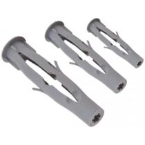 Kit Bucha Plástica Parede Vazada M6 Goma com 50 Peças