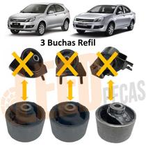 Kit Bucha Refil Coxim Esquerdo Traseiro Frontal Motor Jac J3