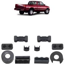 Kit Bucha Reparo Tampa Traseira Dobradiça S10 1995 1996 1997 1998 1999 2000 2001 2002 2003 2004 2005 2006 2007 2008 2009 2010 2011 10 Peças