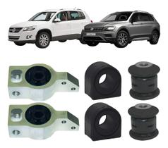 Kit Buchas Bandeja Dianteira Com Suporte + Estab Tiguan Kit Buchas Bandeja Dianteira Com Suporte + Estab Tiguan