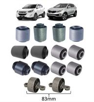 Kit buchas suspensão traseira braço tensor facão suspensão traseira ix35 sportage 83 mm
