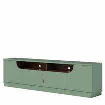 Kit Buffet Copacabana 4 Portas Hortelã Amêndoa + Bancada Santorini para TV até 60 Pol Hortelã Amêndoa Kit Buffet Copacabana 4 Portas Hortelã Amêndoa + Bancada Santorini para TV até 60 Pol Hortelã Amêndoa