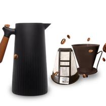 Kit Bule Garrafa Térmica Com Suporte E Filtro Para Café