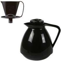 Kit Bule Térmico Amare 650ml + Suporte Coador Café 102 - Mor