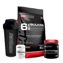 KIT Bulking Protein 6kg + POWER Creatina 100g + Glutamina 300g + Coqueteleira - Bodybuilders