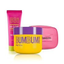 Kit BumBum Cream-Creme Corporal 200ml + BB Clear Uniformizador Corporal 75ml + Necessaire