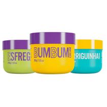 Kit Bumbum Cream Esfoliante Esfrega Barriguinha Cream 200g Trio Cuidado Diário Creme Corporal Tratamento De Celulite Estrias E Pelos Encravados BB