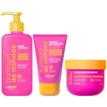 Kit Bumbum De Milhoes Creme Antiatrito E Foliculite + Esfoliante Corporal + Firmador Labotrat